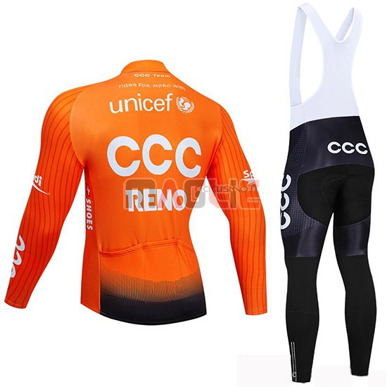 Maglia CCC Manica Lunga 2019 Arancione - Clicca l'immagine per chiudere